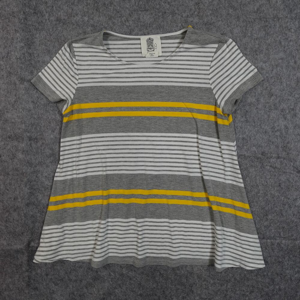 Anthropologie Top Womens Extra Small Lili's Closet Striped‎ Swing Crew Neck